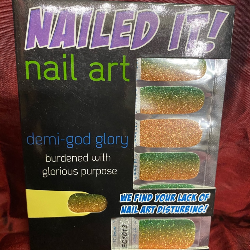 Espionage Cosmetics Nail Wraps “Demi-god glory”